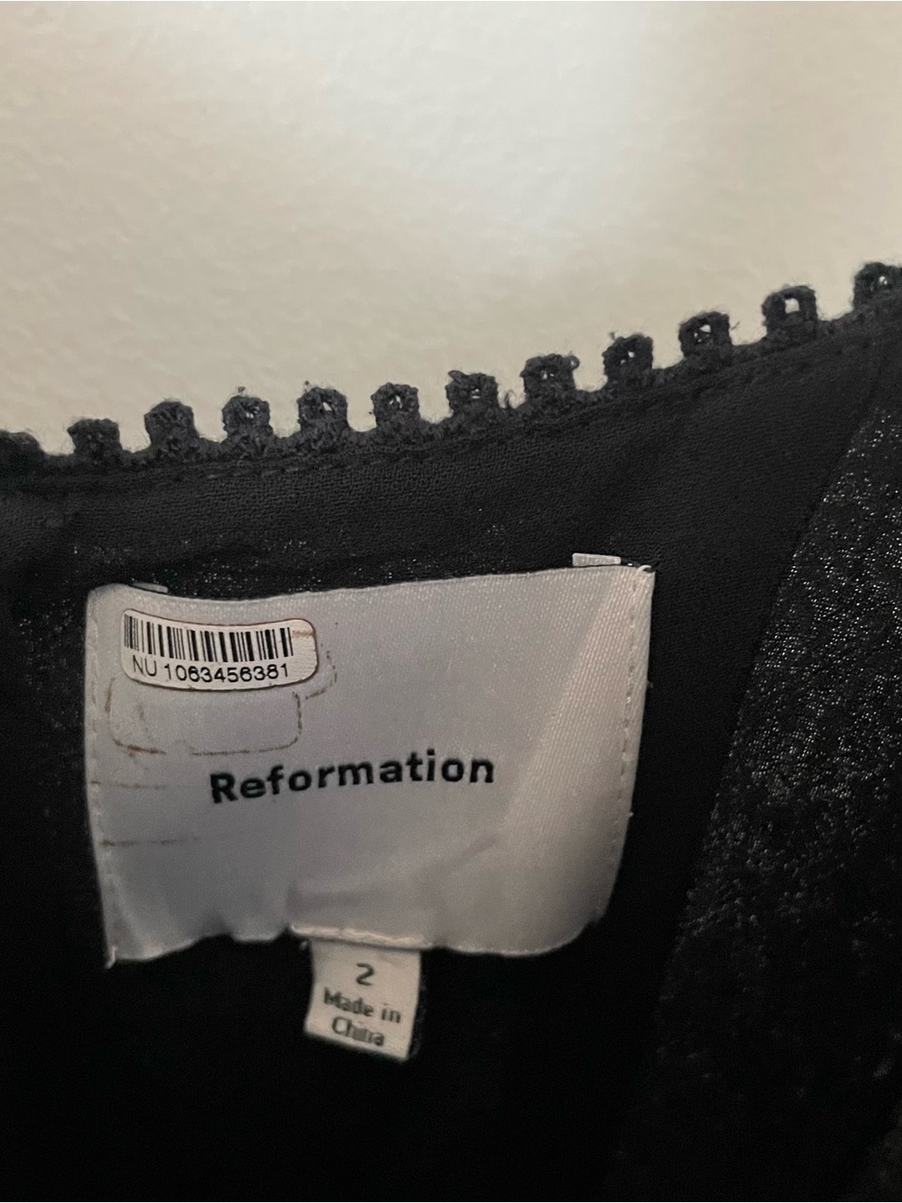 Reformation Wynton Midi Dress Black Lace 2 $278 - Picture 4 of 8